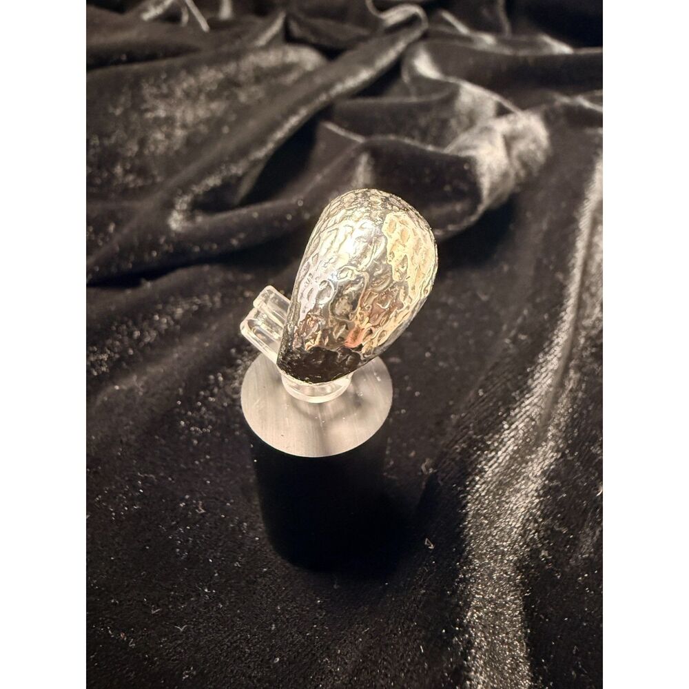 Retired James Avery Sterling Silver Hammered Dome Ring size 3.25 - Picture 6 of 8